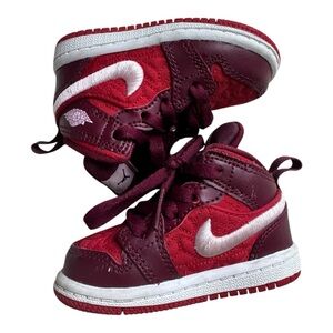 Nike Jordan 1 Mid SE Gym Red/Pink Foam TD Toddler Size 4c AV5172-600  NEW